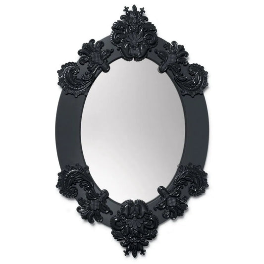 Oval Wall Mirror - Black (Limited Edition) (Lladro Special Order)