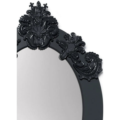 Oval Wall Mirror - Black (Limited Edition) (Lladro Special Order)