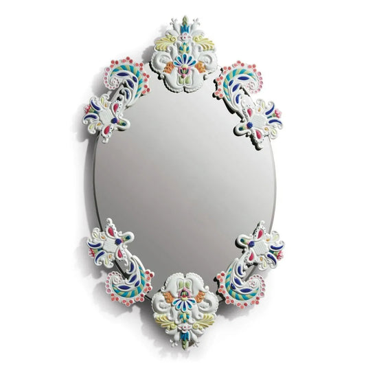 Oval Wall Mirror Without Frame - Multicolor (Limited Edition) (Lladro Special Order)