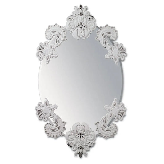 Oval Wall Mirror Without Frame - Silver Lustre (Limited Edition) (Lladro Special Order)