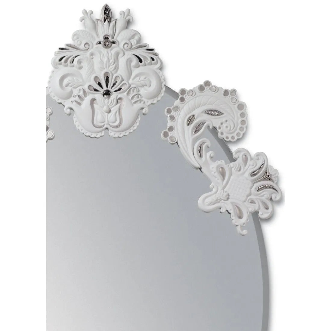 Oval Wall Mirror Without Frame - Silver Lustre (Limited Edition) (Lladro Special Order)