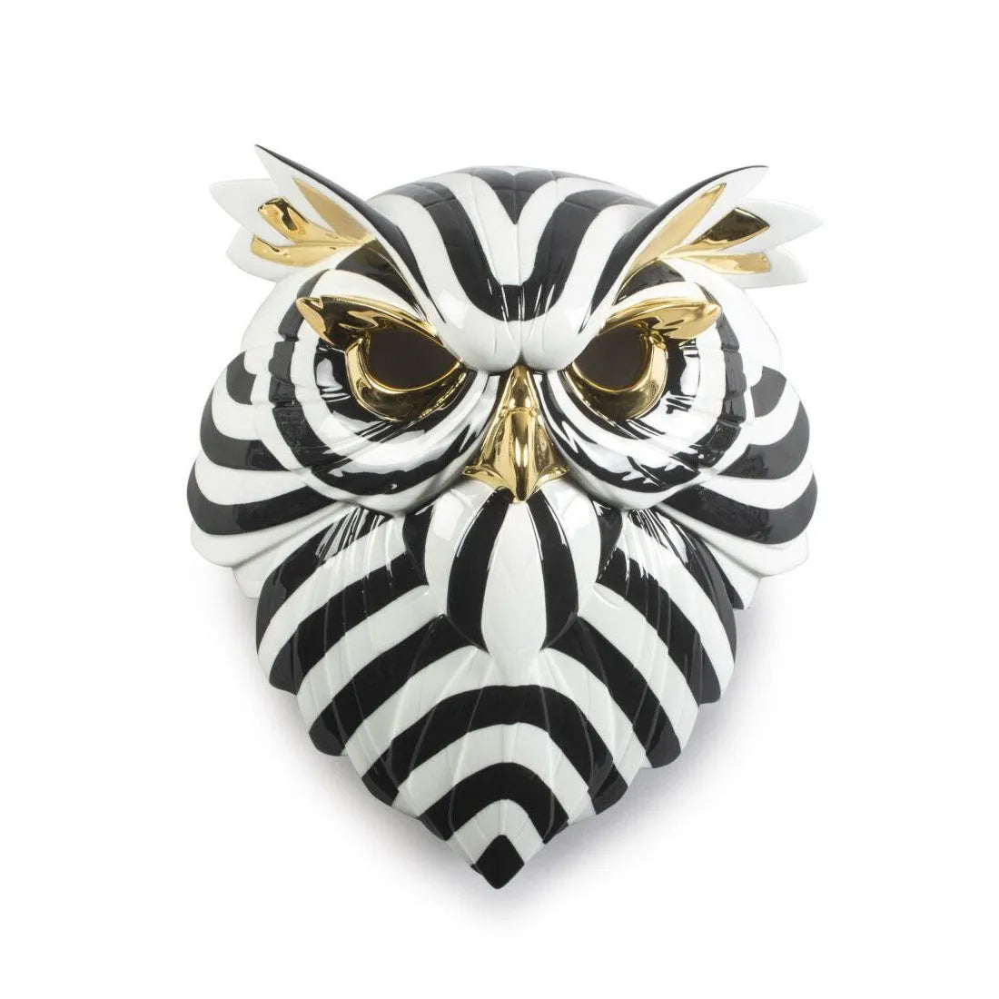 Owl Mask - Black And Gold (Lladro Special Order)