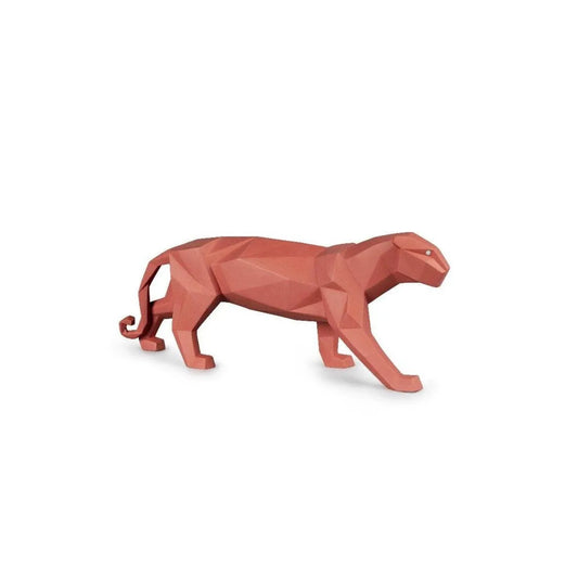 Panther Figurine - Coral Matte (Lladro Special Order)