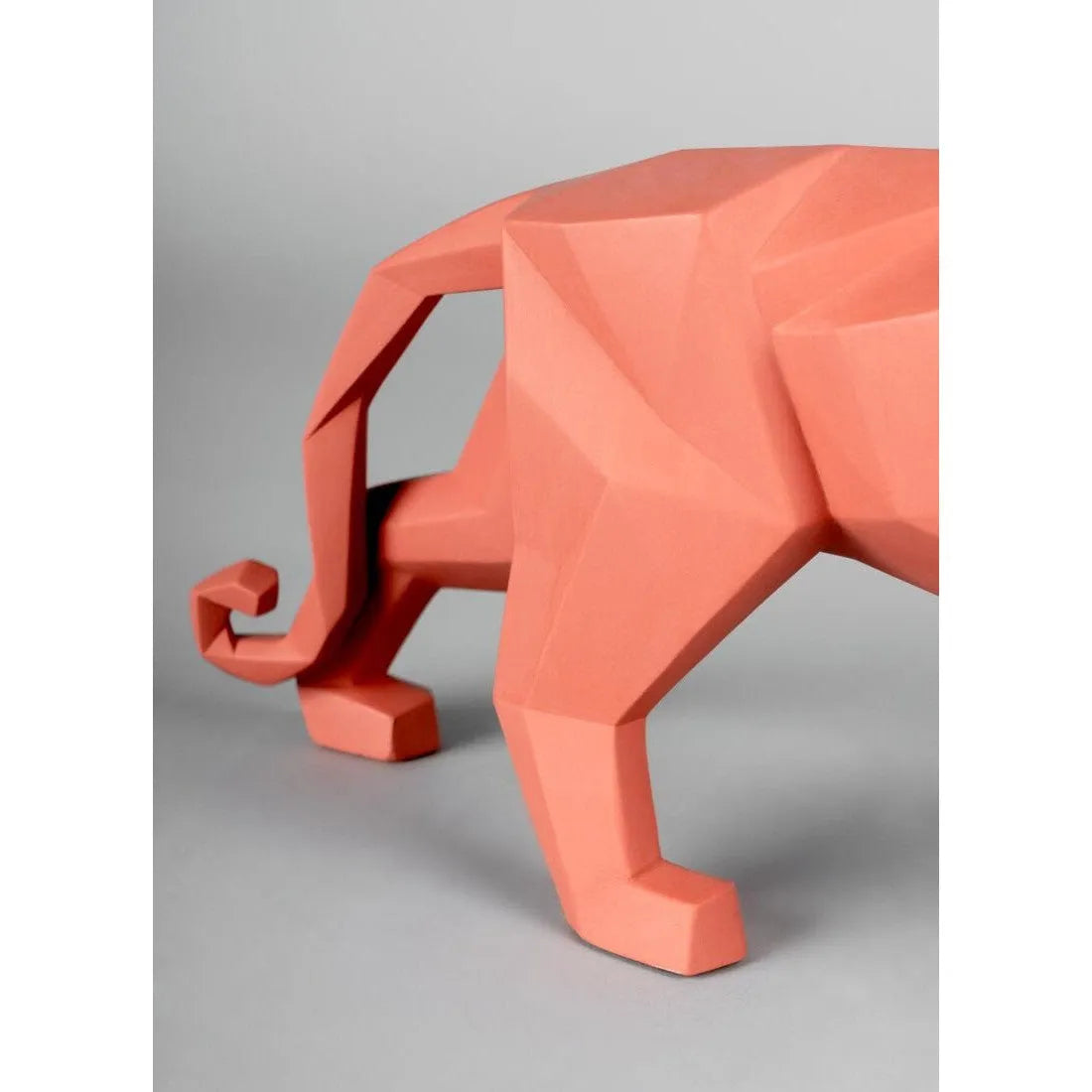 Panther Figurine - Coral Matte (Lladro Special Order)