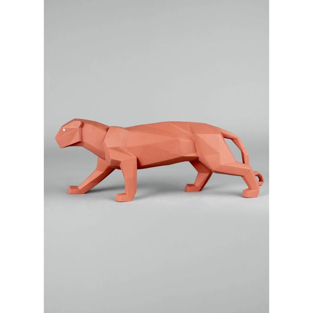 Panther Figurine - Coral Matte (Lladro Special Order)