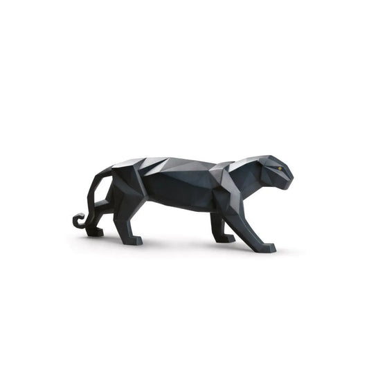 Panther Figurine - Black Matte (Lladro Special Order)