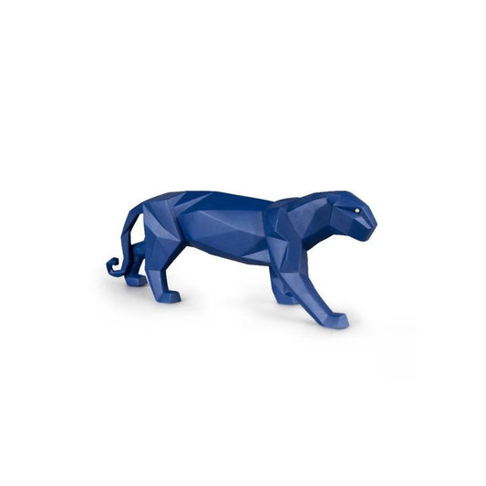 Panther Figurine - Blue Matte (Lladro Special Order)