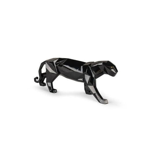 Panther Figurine - Glazed Black (Lladro Special Order)