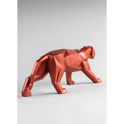 Panther Figurine - Metallic Red (Lladro Special Order)