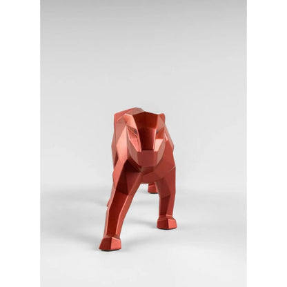 Panther Figurine - Metallic Red (Lladro Special Order)