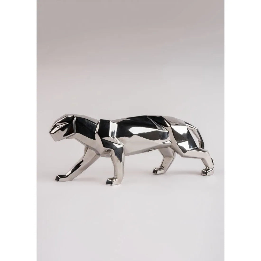 Panther (Silver) Sculpture (Lladro Special Order)