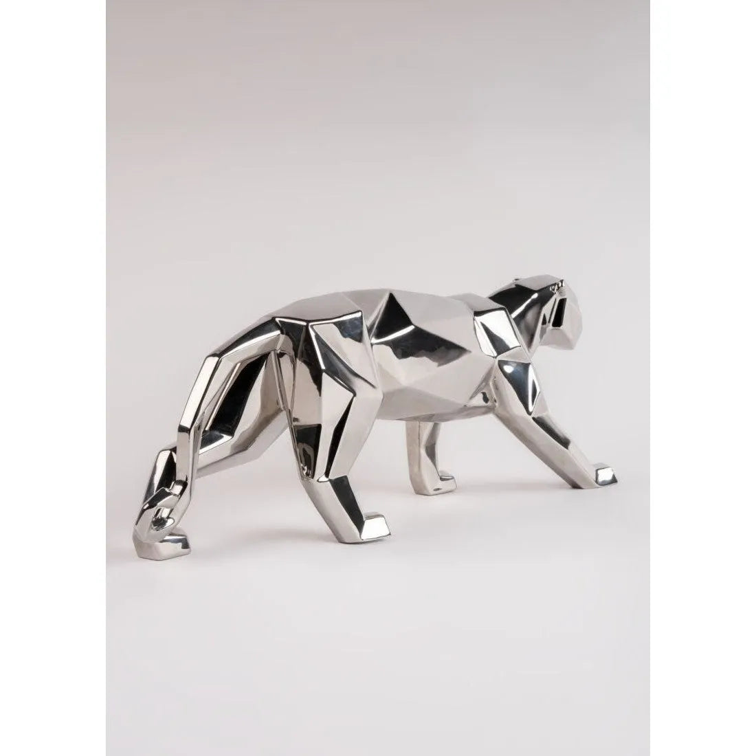 Panther (Silver) Sculpture (Lladro Special Order)