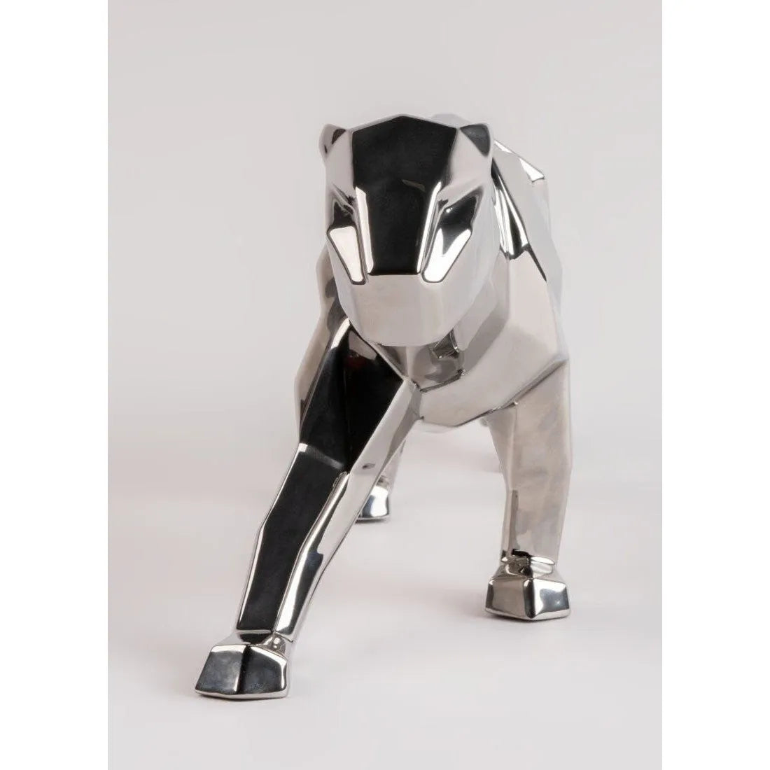 Panther (Silver) Sculpture (Lladro Special Order)