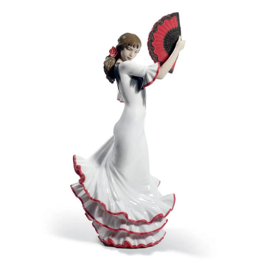 Passion And Soul Flamenco Woman Figurine - 60Th Anniversary - Red (Lladro Special Order)