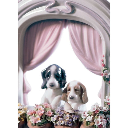 Please Come Home Dogs Figurine (Lladro Special Order)