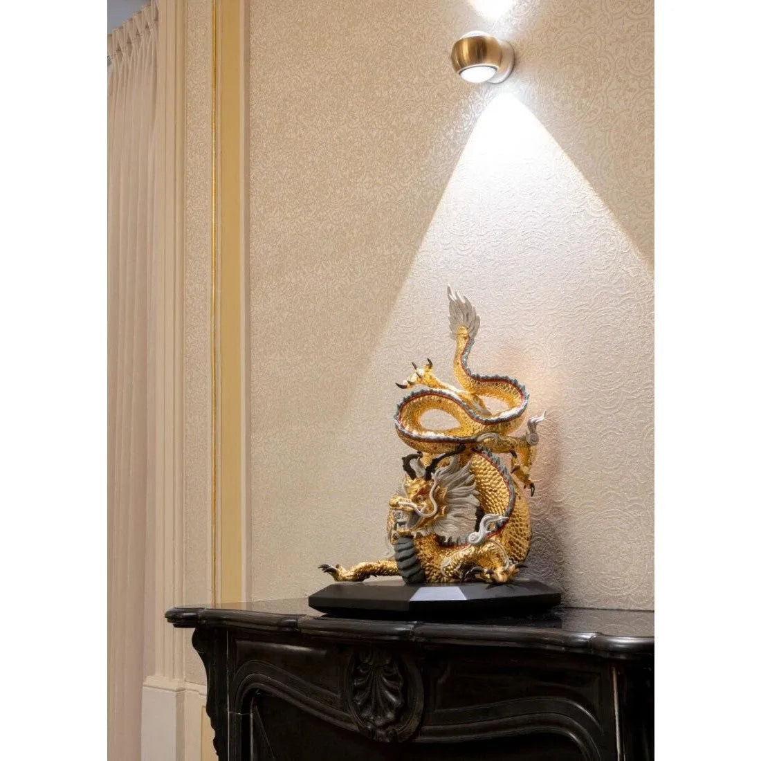 Protective Dragon Sculpture - Gold (Special Edition) (Limited Edition) (Lladro Special Order)