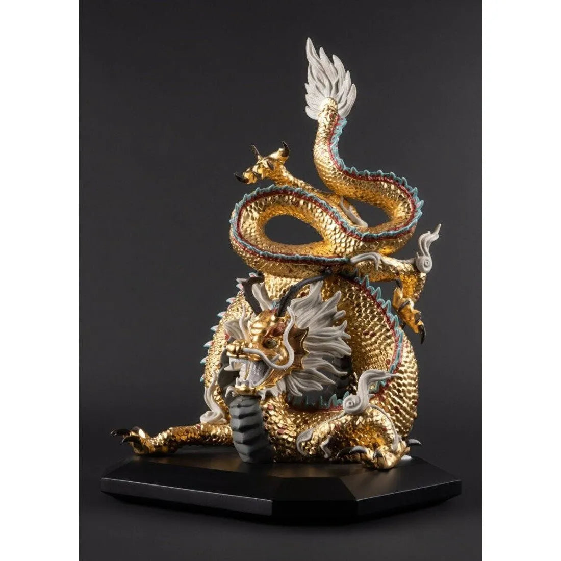 Protective Dragon Sculpture - Gold (Special Edition) (Limited Edition) (Lladro Special Order)