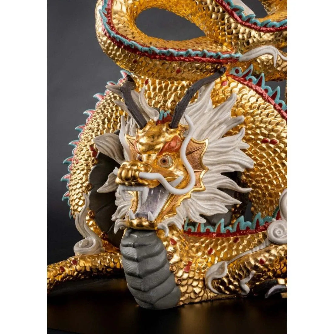 Protective Dragon Sculpture - Gold (Special Edition) (Limited Edition) (Lladro Special Order)