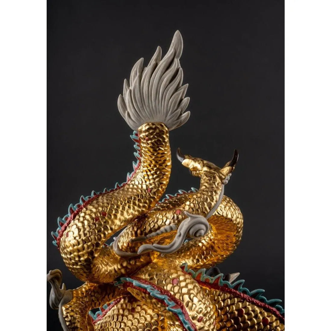 Protective Dragon Sculpture - Gold (Special Edition) (Limited Edition) (Lladro Special Order)