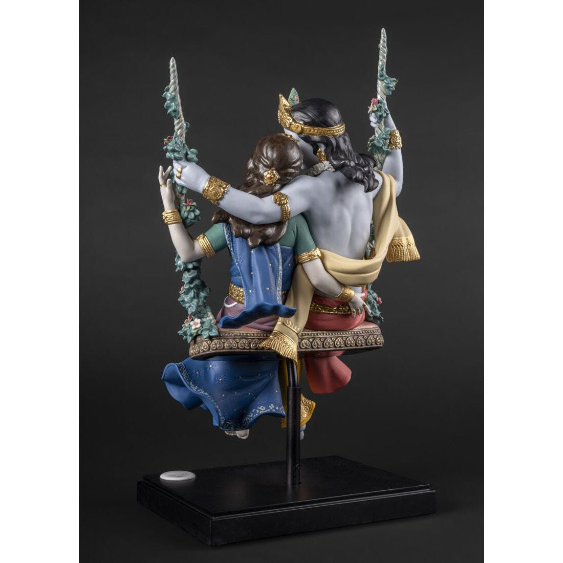 Radha Krishna On A Swing Sculpture (Limited Edition) (Lladro Special Order)