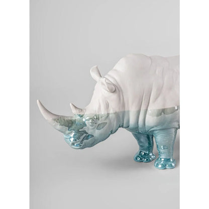 Rhino - Underwater Sculpture (Lladro Special Order)