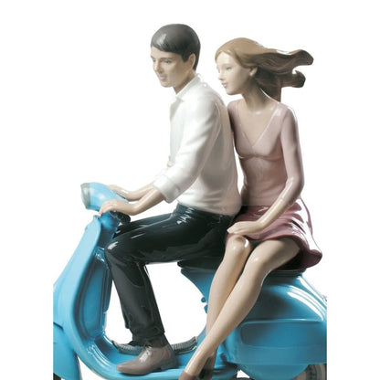 Riding With You Couple Figurine (Lladro Special Order)