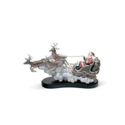 Santa's Midnight Ride Sleigh Figurine (Limited Edition) (Lladro Special Order)