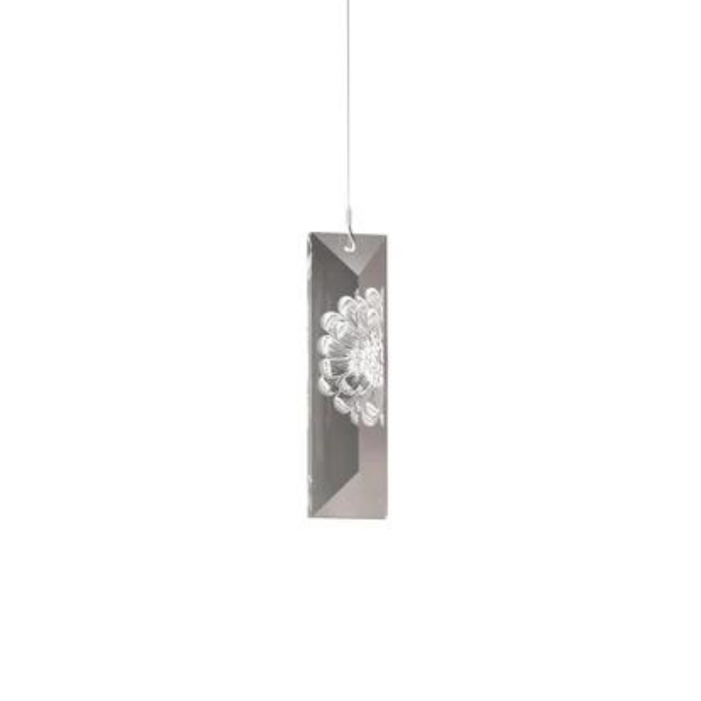 Serene Simple Prism Dahlia Ceiling Lamp (Lalique Special Order)