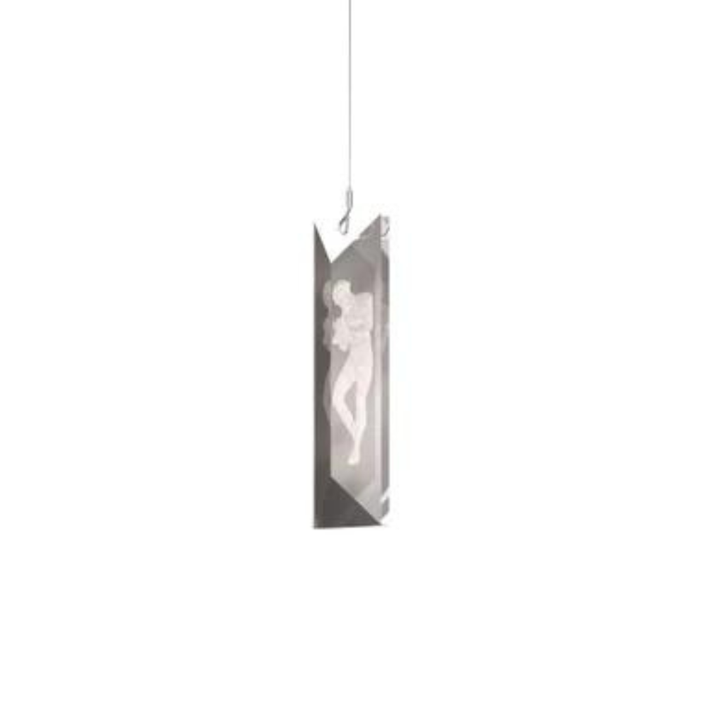 Serene Simple Prism Figurines Ceiling Lamp (Lalique Special Order)