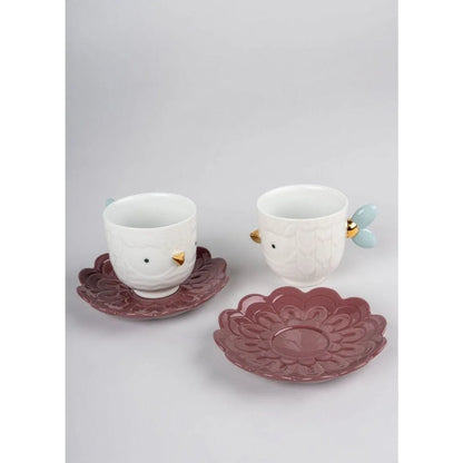 Set Of 2 Cups And Saucers Kawki (Lladro Special Order)