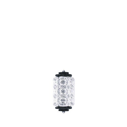 Séville Wall Sconce - Clear and Black Crystal Small Size (Lalique Special Order)