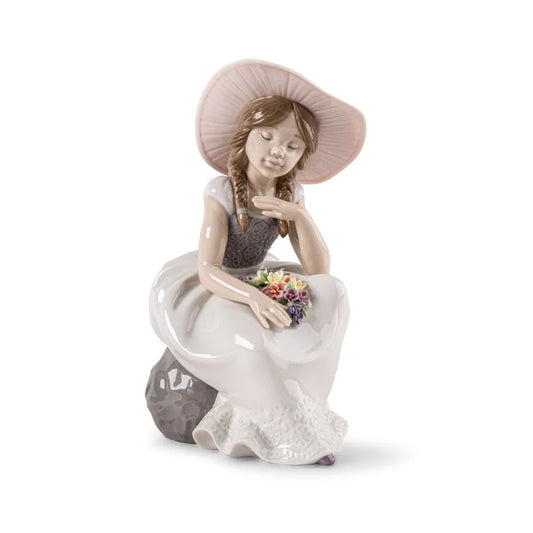 Spring Has Come Girl Sculpture (Lladro Special Order)