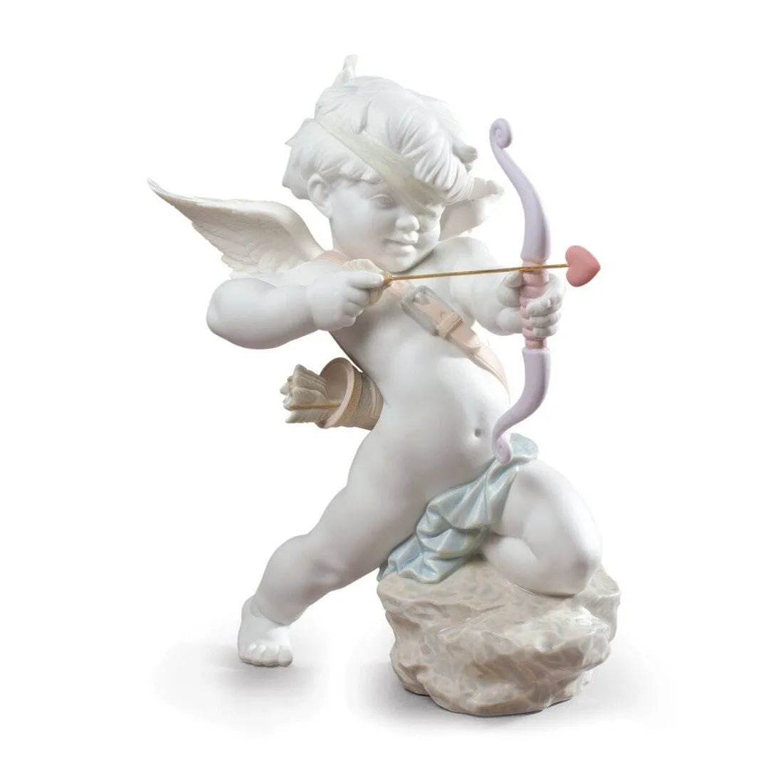 Straight To The Heart Cupid Angel Figurine (Lladro Special Order)