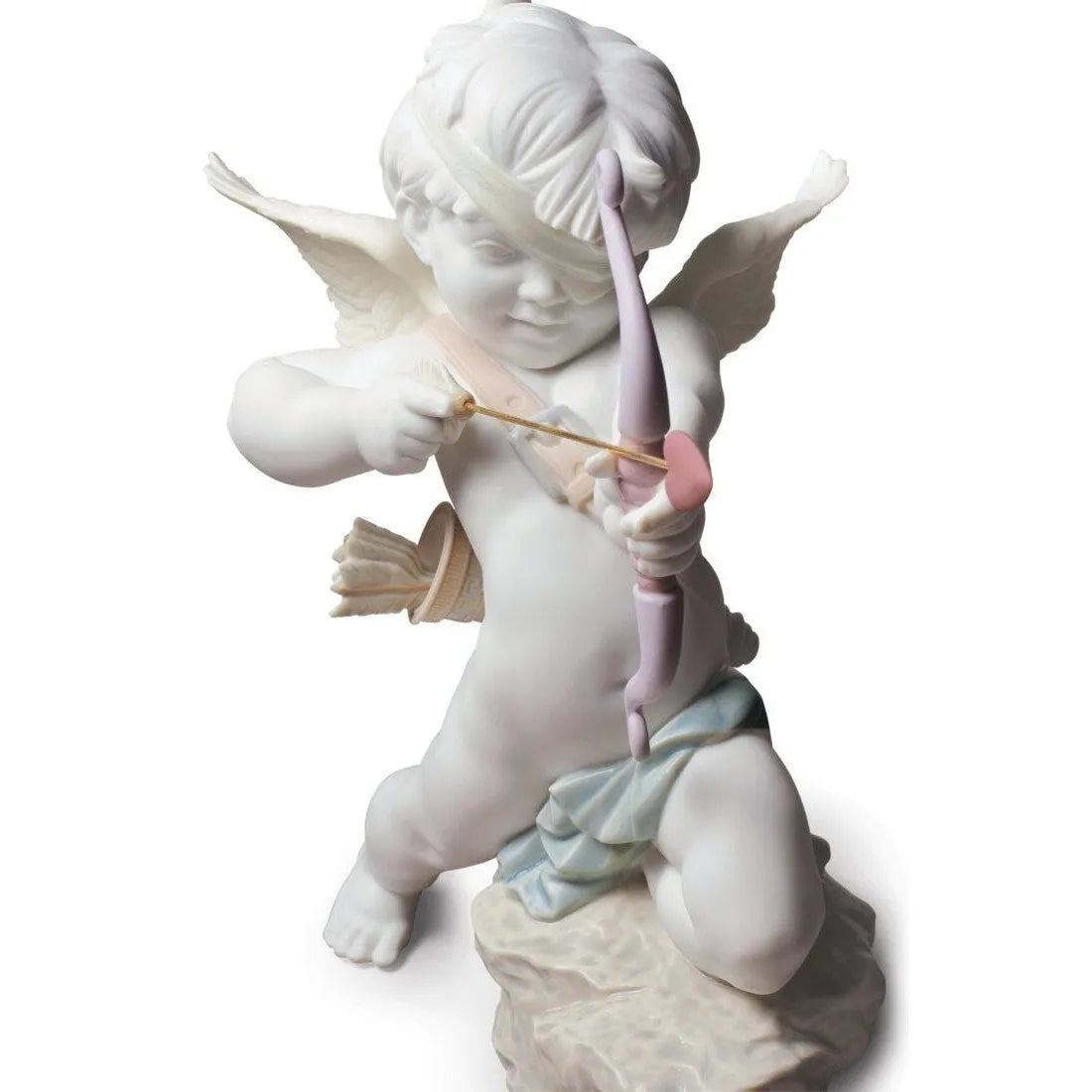 Straight To The Heart Cupid Angel Figurine (Lladro Special Order)