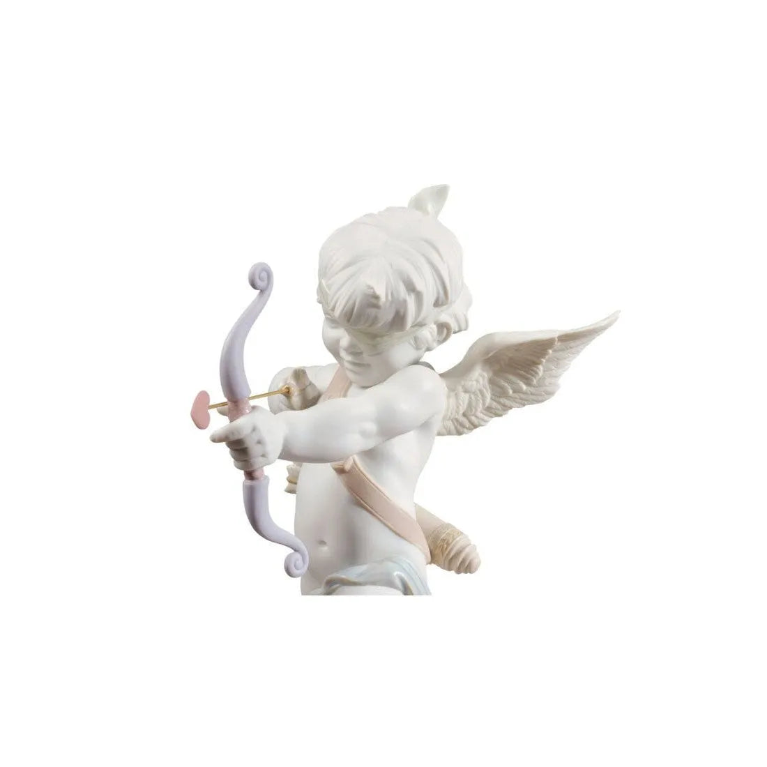 Straight To The Heart Cupid Angel Figurine (Lladro Special Order)