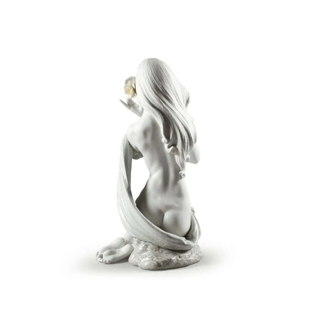 Subtle Moonlight Woman Figurine - White (Limited Edition) (Lladro Special Order)