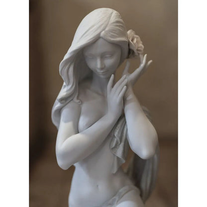 Subtle Moonlight Woman Figurine - White (Limited Edition) (Lladro Special Order)