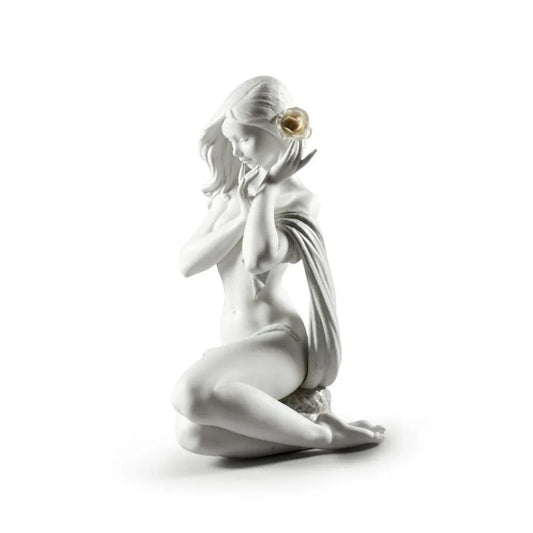 Subtle Moonlight Woman Figurine - White (Limited Edition) (Lladro Special Order)