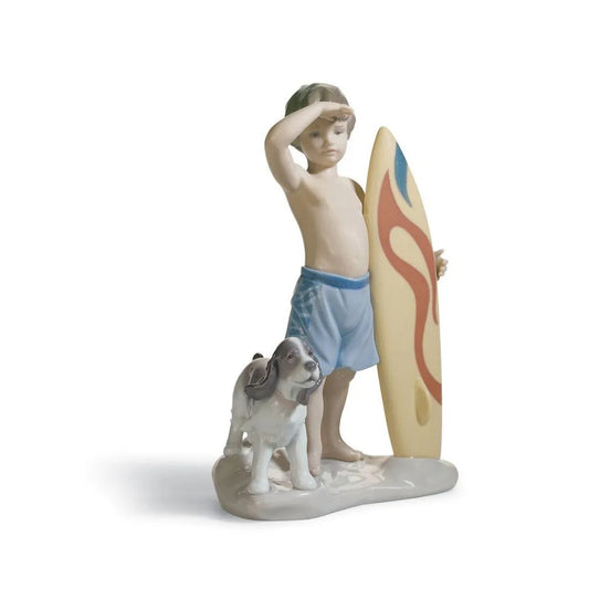 Surf's Up Boy Figurine (Lladro Special Order)