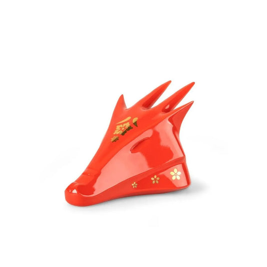 The Dragon Sculpture - Red - Gold (Lladro Special Order)