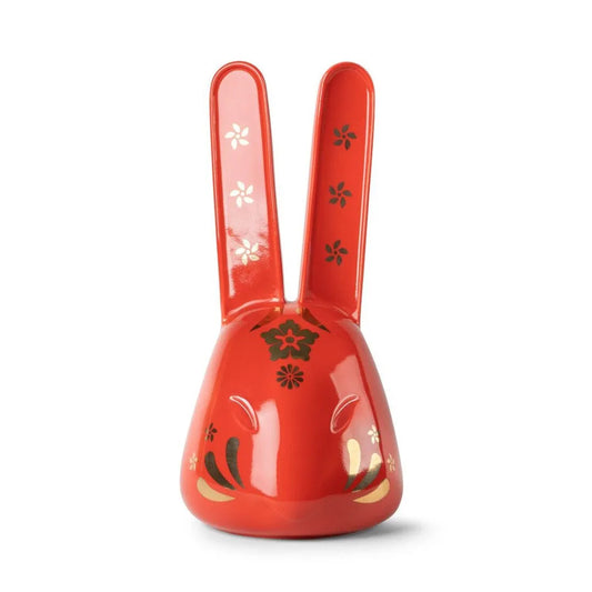 The Rabbit Sculpture - Red - Gold (Lladro Special Order)