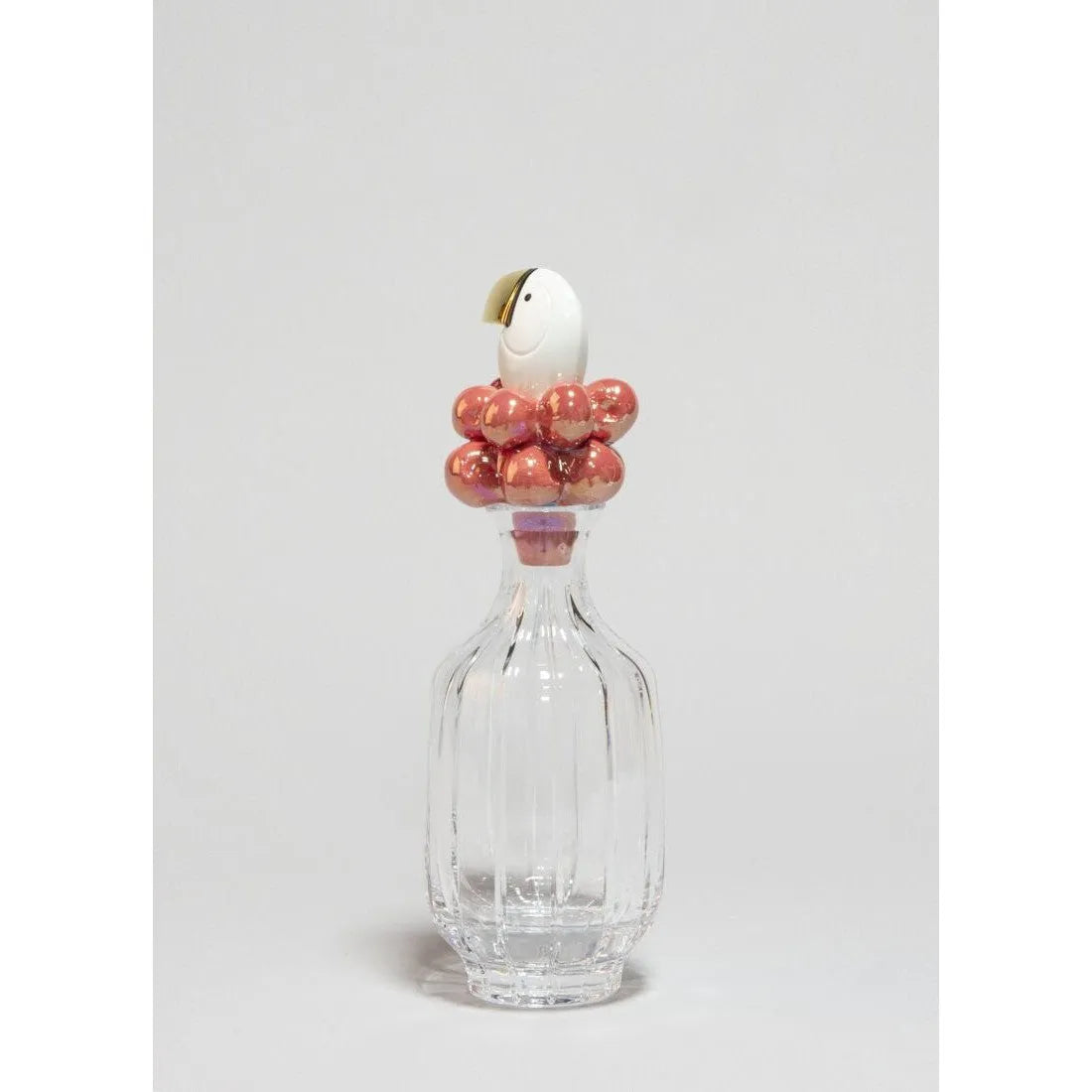 Toucan Glass Bottle - Golden Luster (Lladro Special Order)