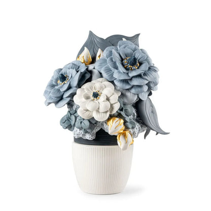 Vase With Flowers - Blue (Lladro Special Order)