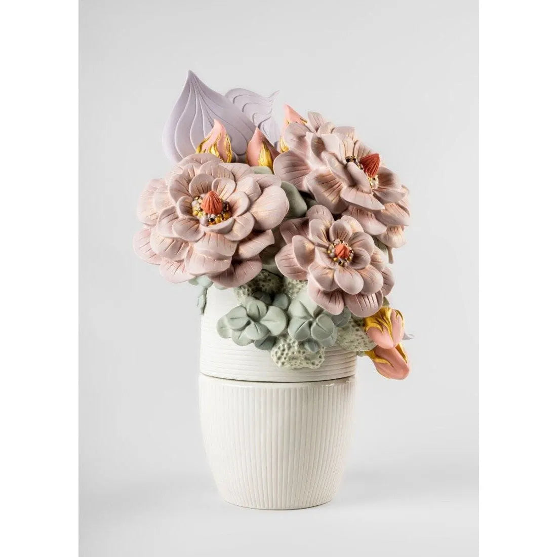 Vase With Flowers - Pink (Lladro Special Order)