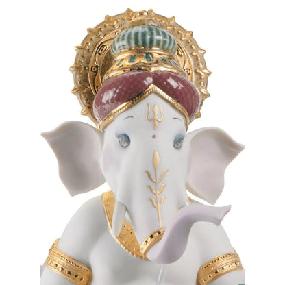 Veena Ganesha Figurine (Limited Edition) (Lladro Special Order)