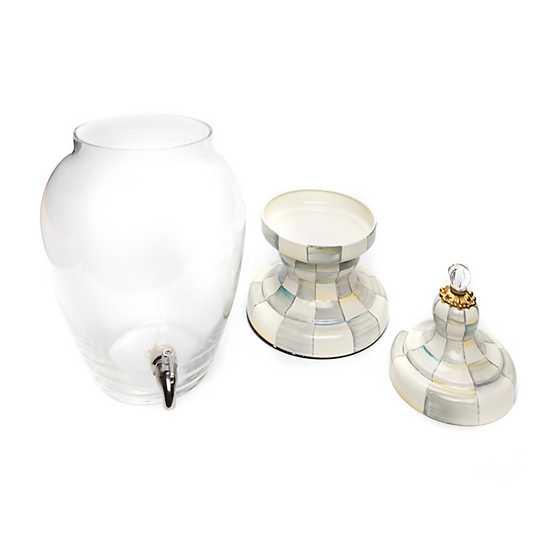 Sterling Check Enamel Beverage Hostess (Mackenzie Childs) - Gallery Gifts Online 