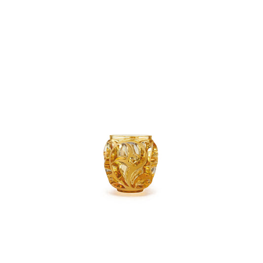 Tourbillons Vase Small Size Amber Shiny Special Order - Gallery Gifts Online 