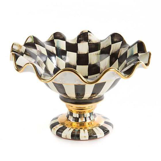 Courtly Check Compote (Mackenzie Childs) - Gallery Gifts Online 