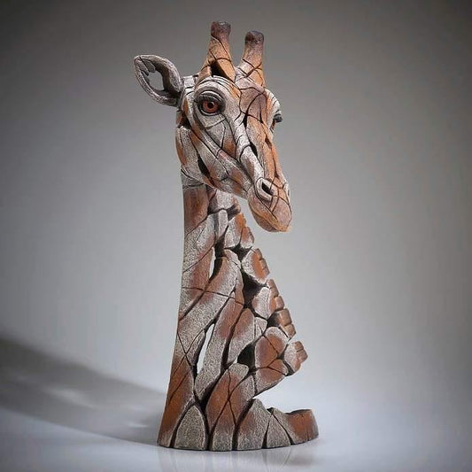 Giraffe Bust Sculpture (Edge Sculpture by Matt Buckley) - Gallery Gifts Online 