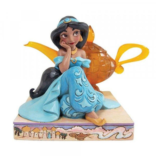 Jasmine and Genie Lamp Figurine (Disney Traditions by Jim Shore) - Gallery Gifts Online 